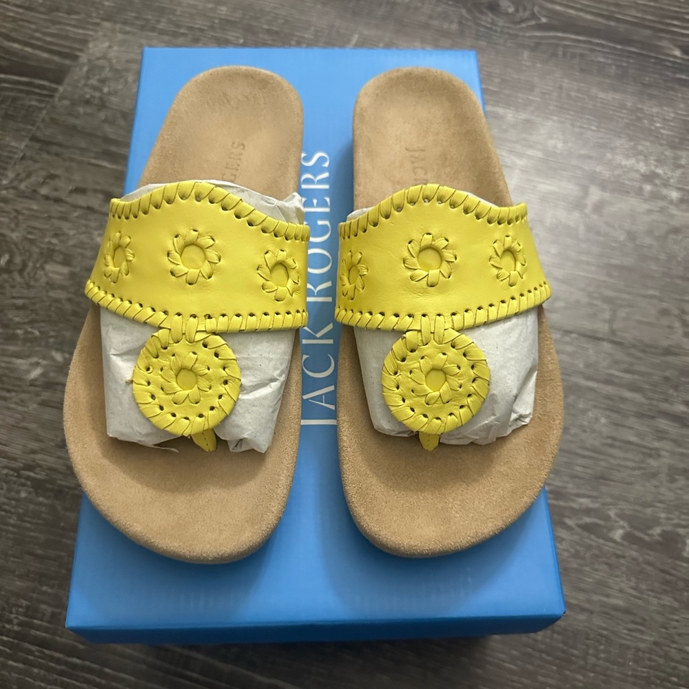 Jack Rogers Women Yellow Sandals